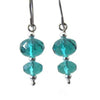 Quadrille - Green Glass Earrings