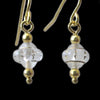 Gavotte - White Saturn Glass Earrings