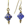 Gavotte - Blue Saturn Glass Earrings