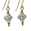 Gavotte - Clear Saturn Glass Earrings