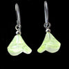 Gavotte - Yellow Glass Flower Earrings