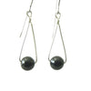 Allemande - Black Onyx and Silver Earrings