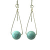 Allemande - Turquoise and Silver Earrings
