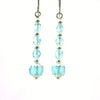 Courante - Aqua Glass Earrings