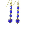 Courante - Navy Blue Glass Earrings