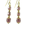 Courante - Purple And Gold Earrings