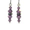 Galliard - Purple Swarovski Earrings