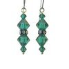 Waltz - Green Swarovski Earrings