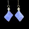 Chaconne - Vintage Blue Cube Earrings
