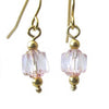 Gavotte - Pink Glass Earrings