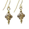 Gavotte - Taupe Saturn Glass Earrings