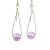 Allemande - Amethyst and Sterling Silver Earrings