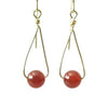 Allemande - Carnelian and Gold Earrings
