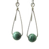 Allemande - Malachite and Silver Earrings
