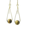 Allemande - Tiger Eye and Gold Earrings