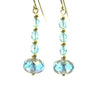 Courante - Aqua Glass Earrings
