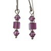 Passacaglia - Purple Swarovski Earrings