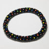 Sarabande - Black & Multi Random Crocheted Bracelet