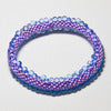 Sarabande - Flat Purple Crocheted Bracelet
